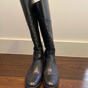 Tory Burch Black Riding Boots